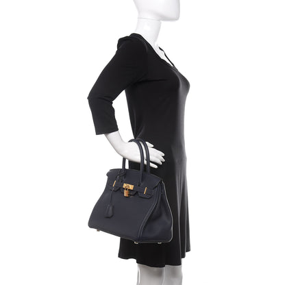 Hermes Togo Birkin 30 Bleu Nuit 3 of 12