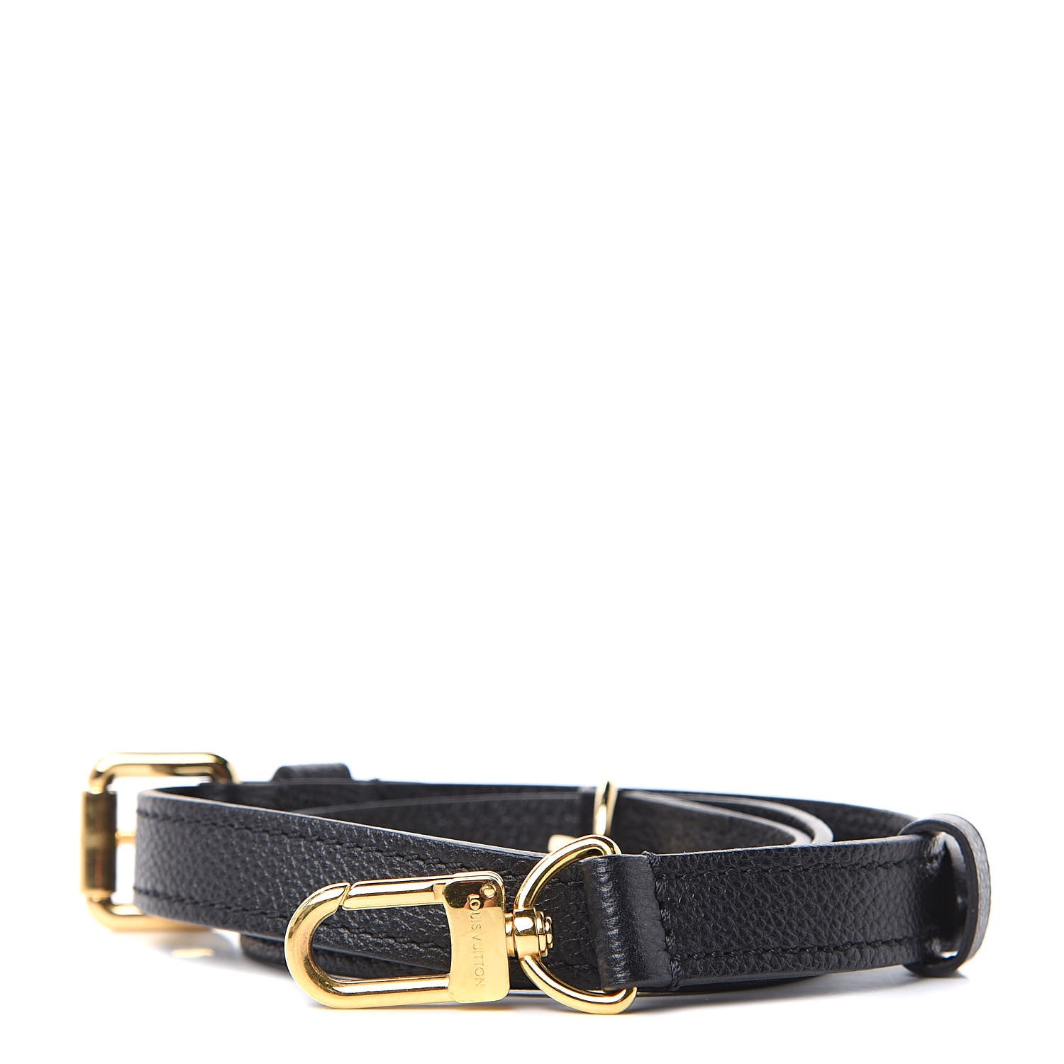 Louis Vuitton Calfskin Adjustable Shoulder Strap Black 1 of 4