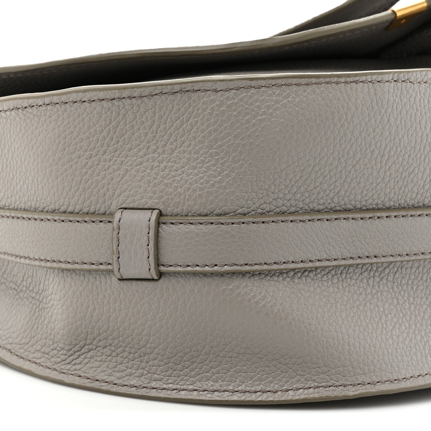 Chloe Calfskin Medium Marcie Round Crossbody Bag Cashmere Grey 9 of 11