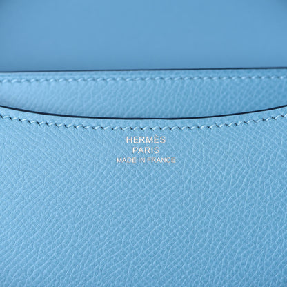 Hermes Epsom Constance 18 Bleu Du Nord Rouge De Coeur 6 of 22