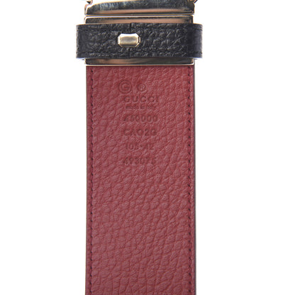 Gucci Calfskin 1973 Reversible Belt 105 42 Black Red 5 of 5