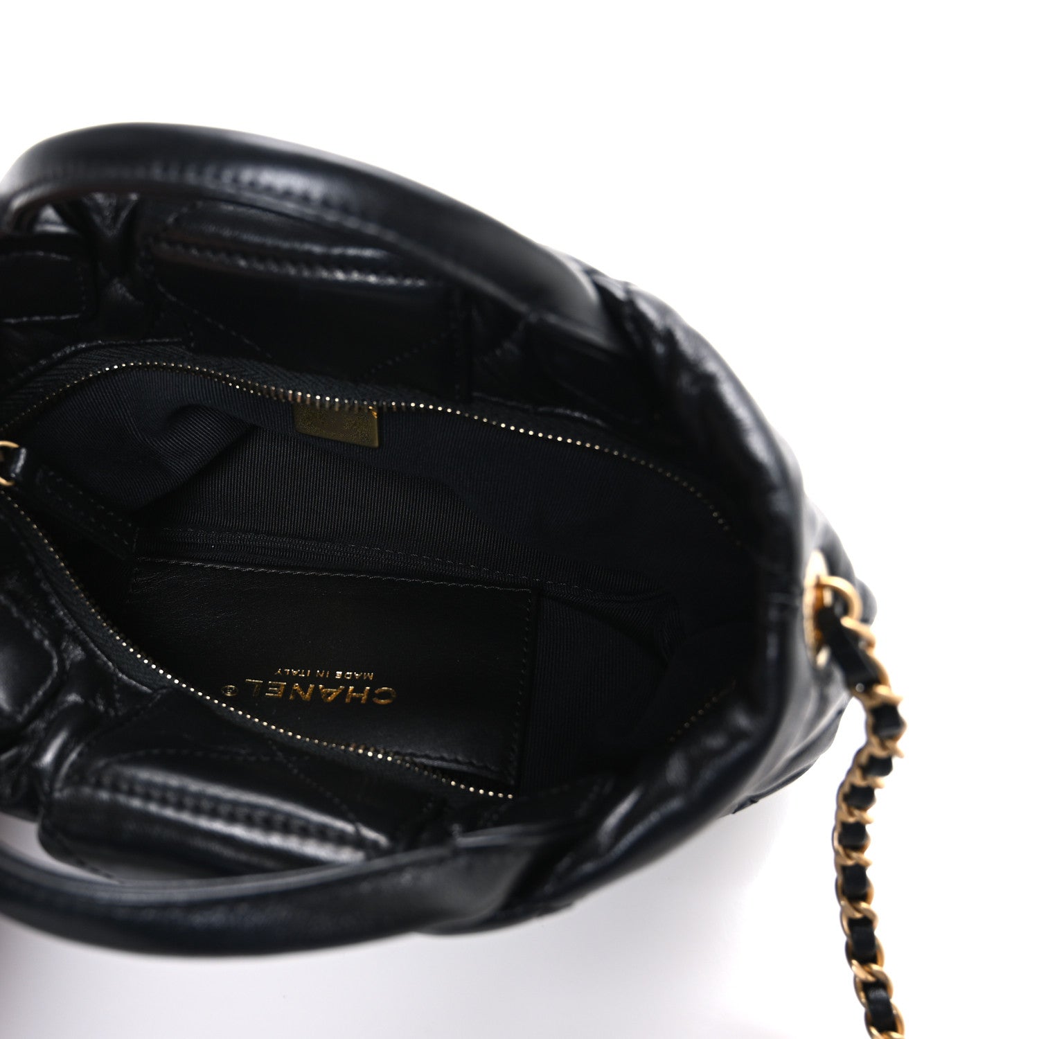 Chanel Lambskin Quilted Mini Bow Bag Black 5 of 10