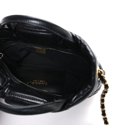 Chanel Lambskin Quilted Mini Bow Bag Black 5 of 10