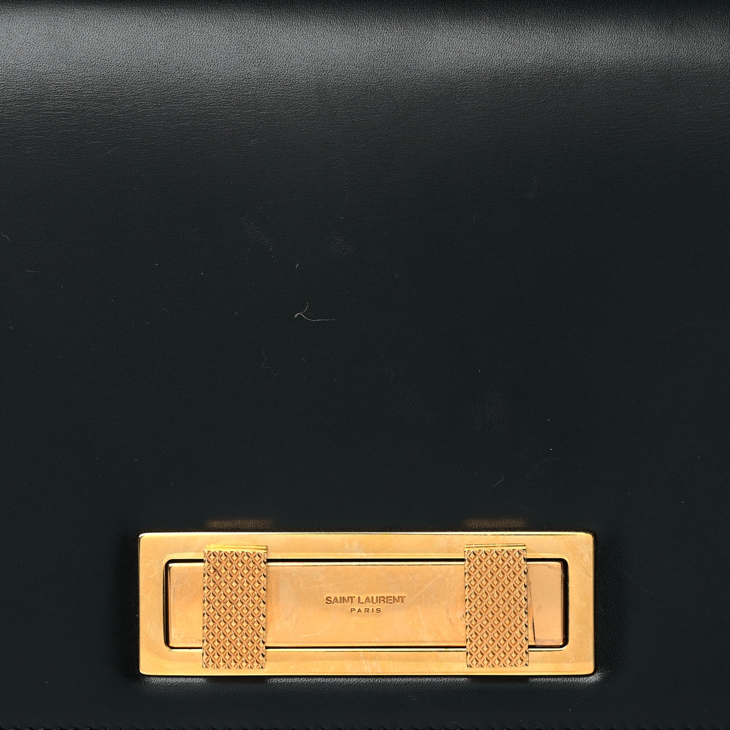Smooth Calfskin Medium Domino Shoulder Bag Black