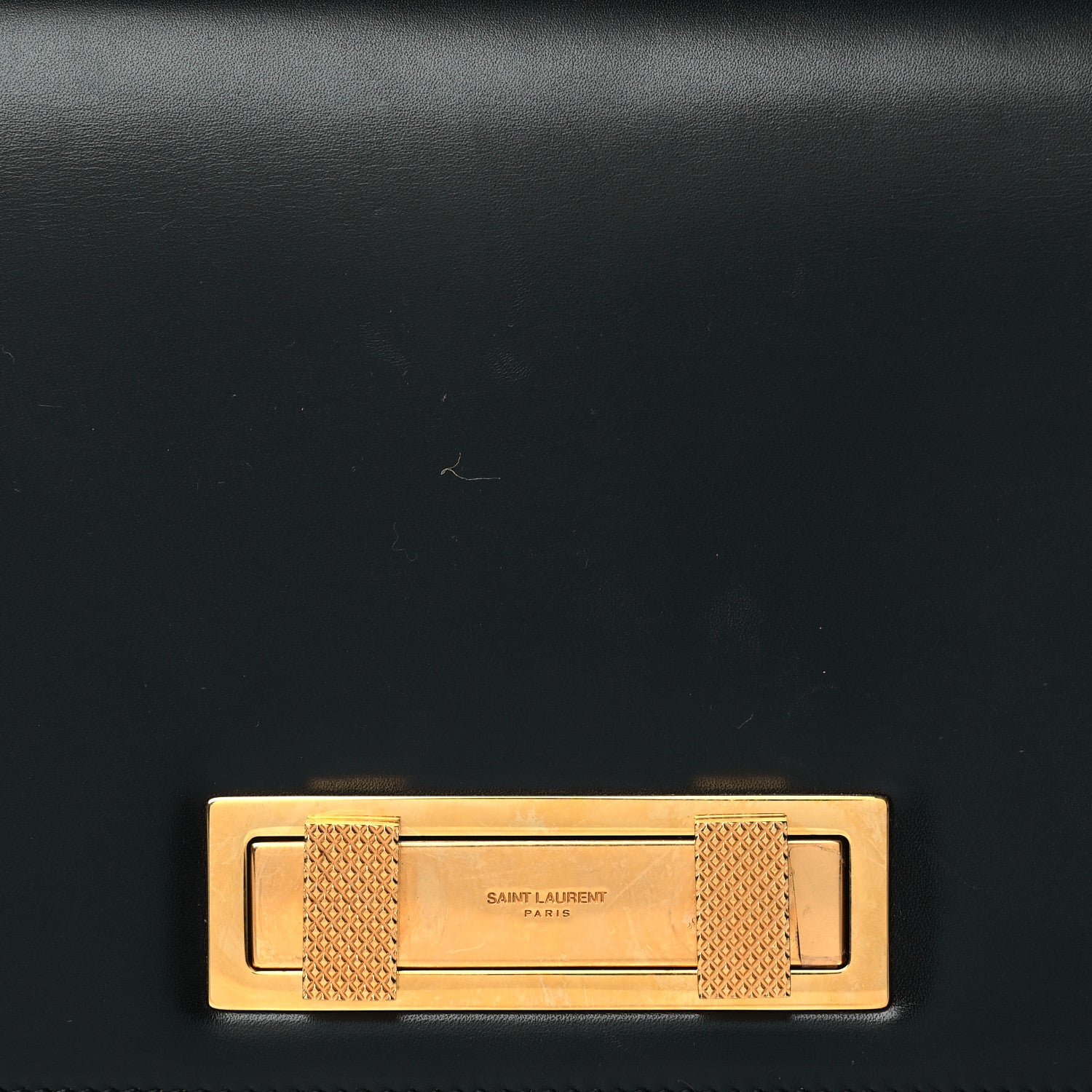 Saint Laurent Smooth Calfskin Medium Domino Shoulder Bag Black 8 of 10