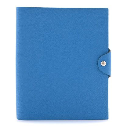 Hermes Togo Ulysse MM Notebook Cover Bleu Zanzibar 1 of 10