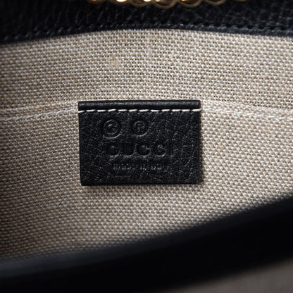 Gucci Dollar Calfskin Small Interlocking G Shoulder Bag Black 8 of 9
