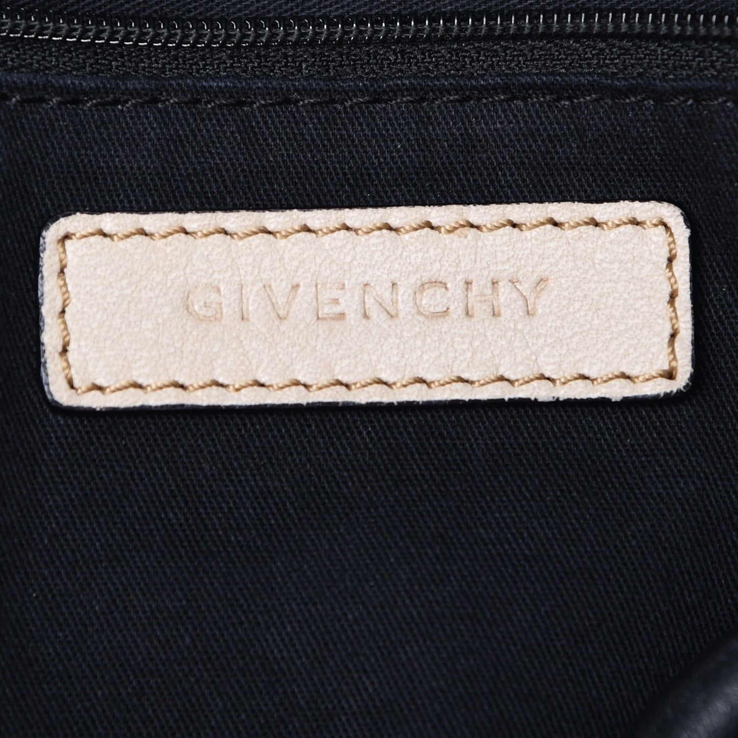 Calfskin Leather Bi-Color Medium Antigona Beige Black