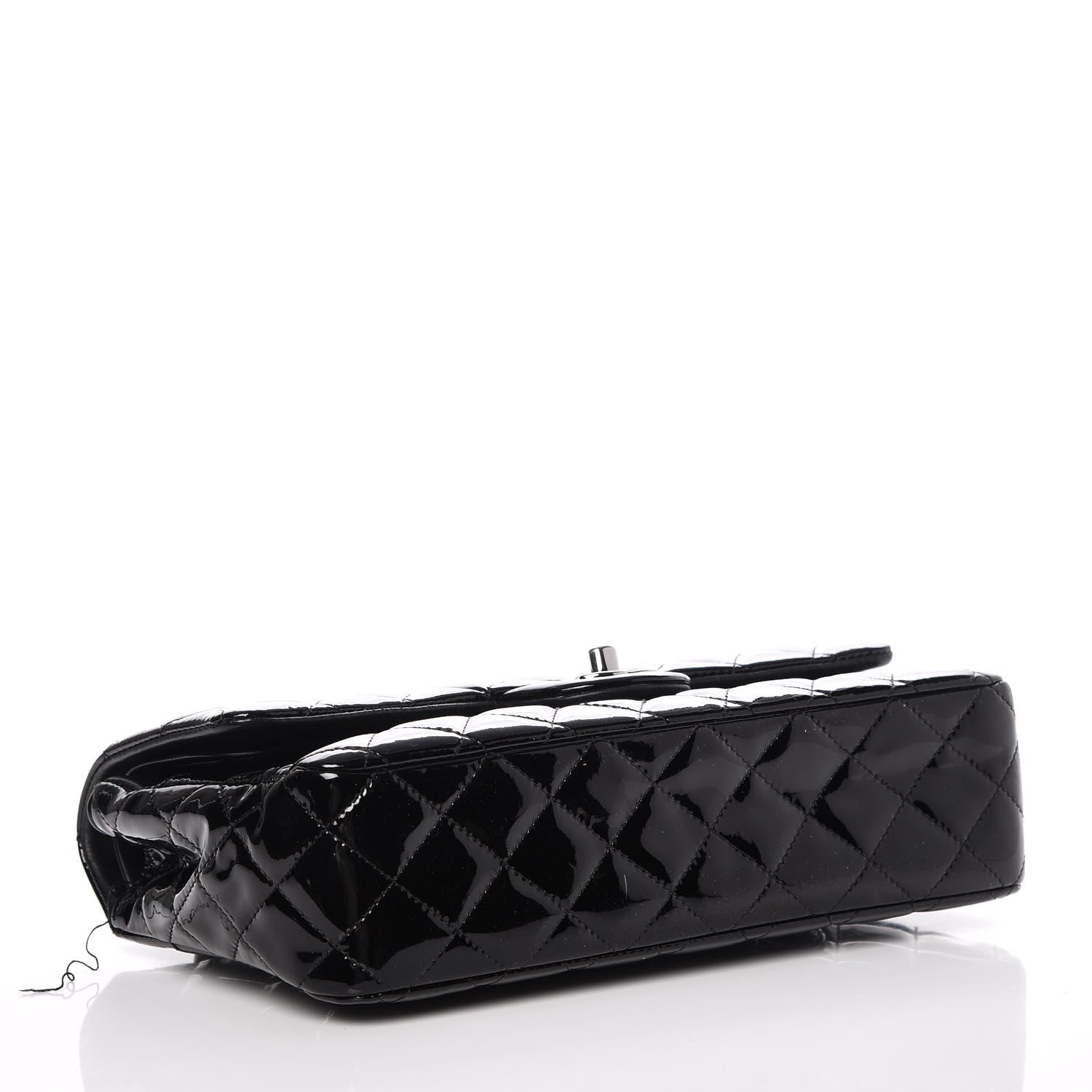 Chanel Patent Quilted Medium Double Flap Black 5 of 10