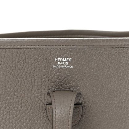Hermes Taurillon Clemence Evelyne III PM Etain 6 of 11