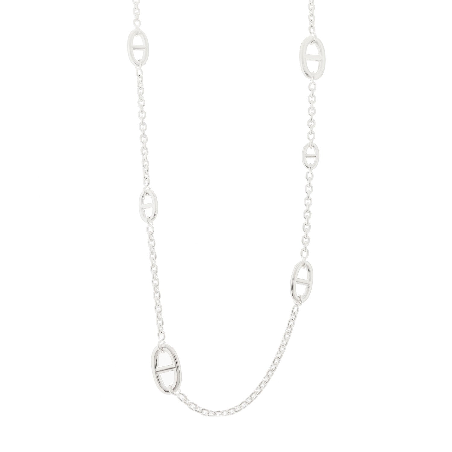 Hermes Sterling Silver Farandole Necklace 80 1 of 5