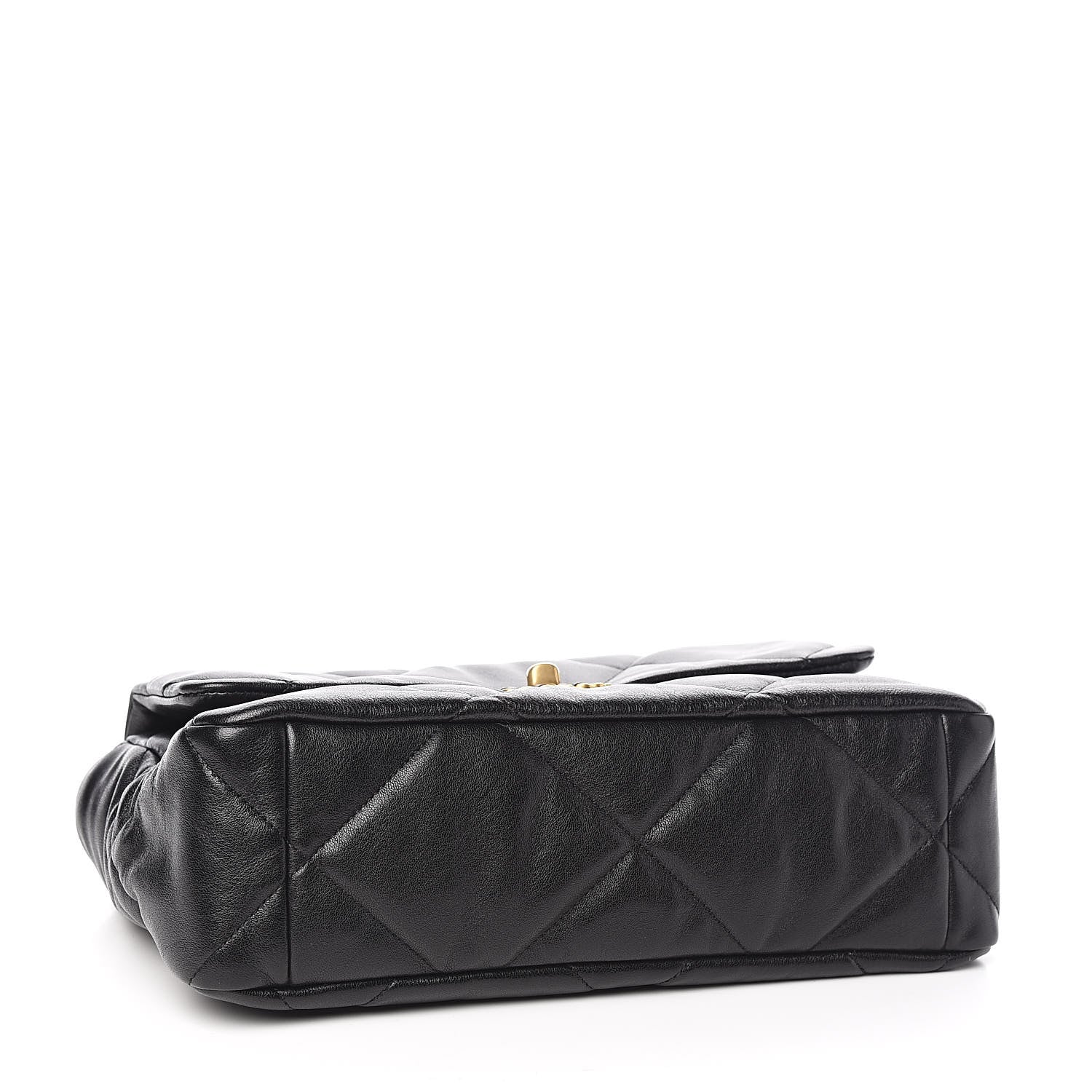 Chanel Lambskin Quilted Large 19 Flap Black 4 of 11