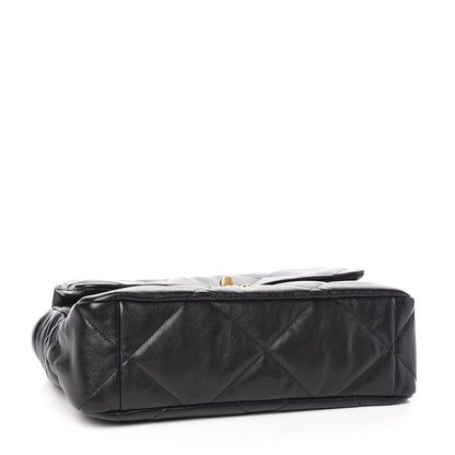Chanel Lambskin Quilted Large 19 Flap Black 4 of 11