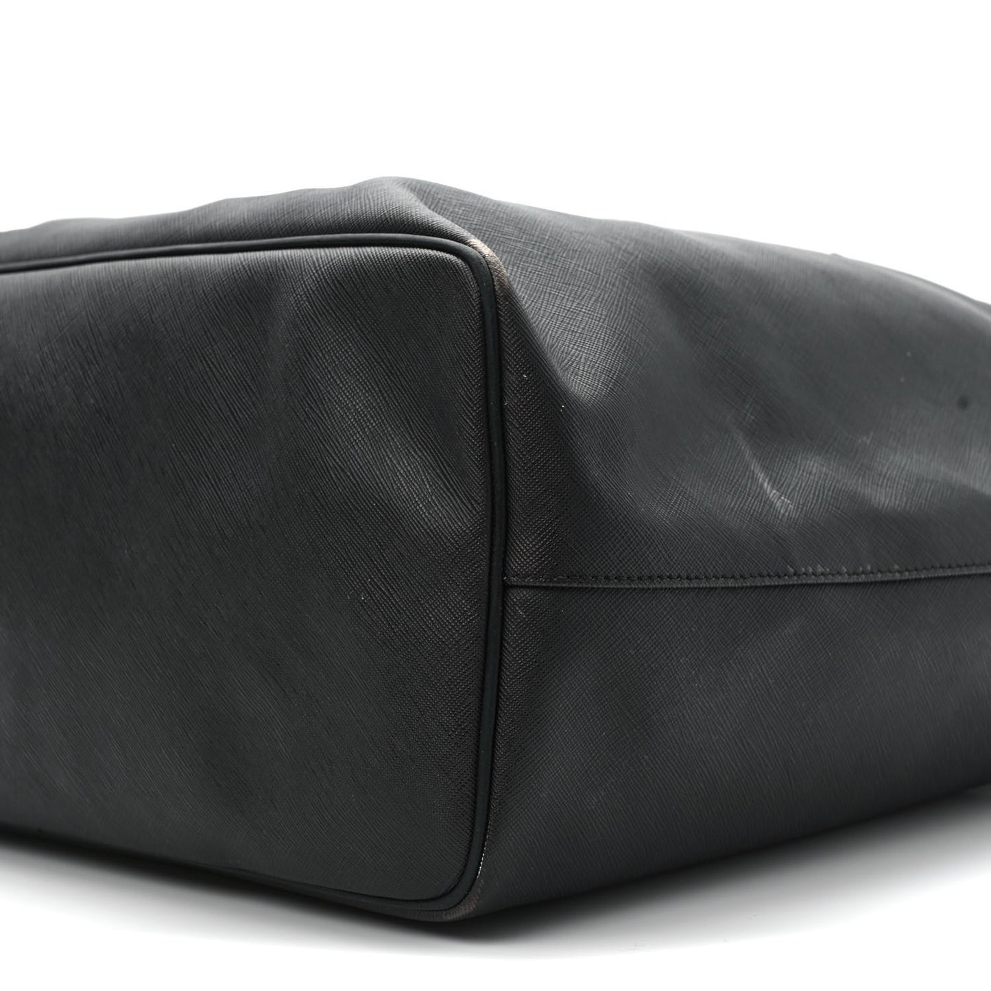 Textured Coated Canvas Favelas Large Antigona Tote Black