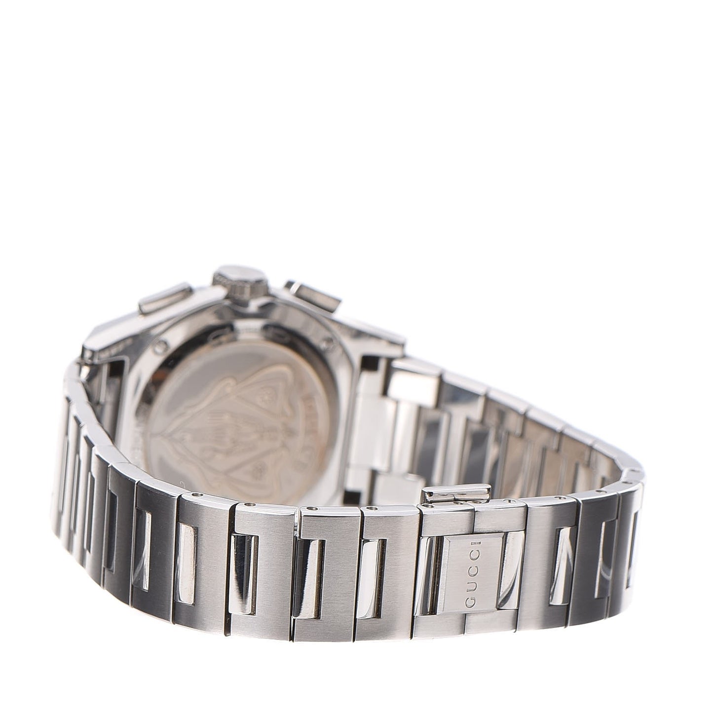 Stainless Steel Diamond Bezel Mother of Pearl 34mm Pantheon Chronograph Quartz Watch