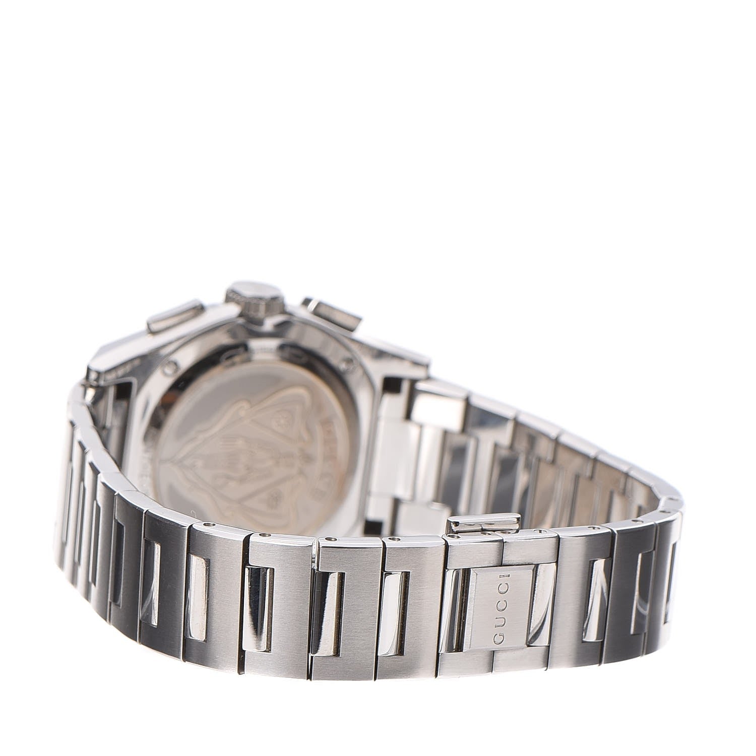 Gucci Stainless Steel Diamond Bezel Mother of Pearl 34mm Pantheon Chronograph Quartz Watch 4 of 9