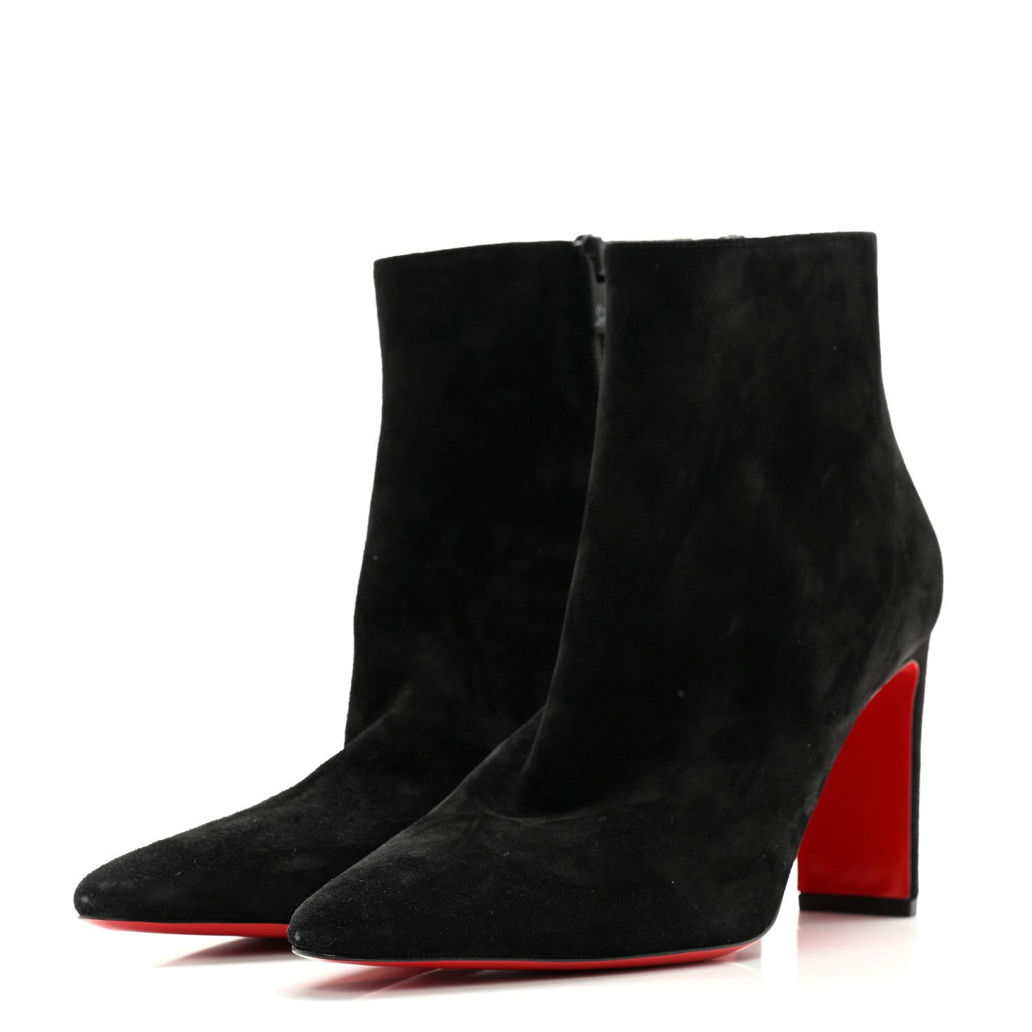 Christian Louboutin Suede Suprabooty 85 Ankle Boots 40 Black 3 of 8