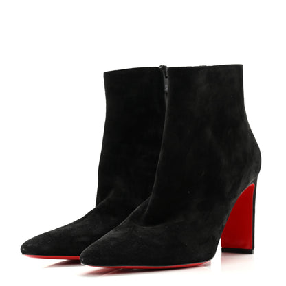 Christian Louboutin Suede Suprabooty 85 Ankle Boots 40 Black 3 of 8