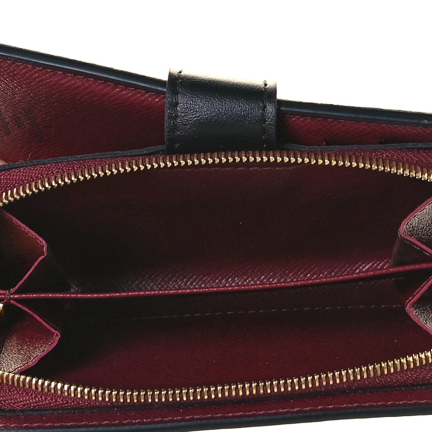 Louis Vuitton Damier Ebene Juliette Wallet Bordeaux Black 4 of 8