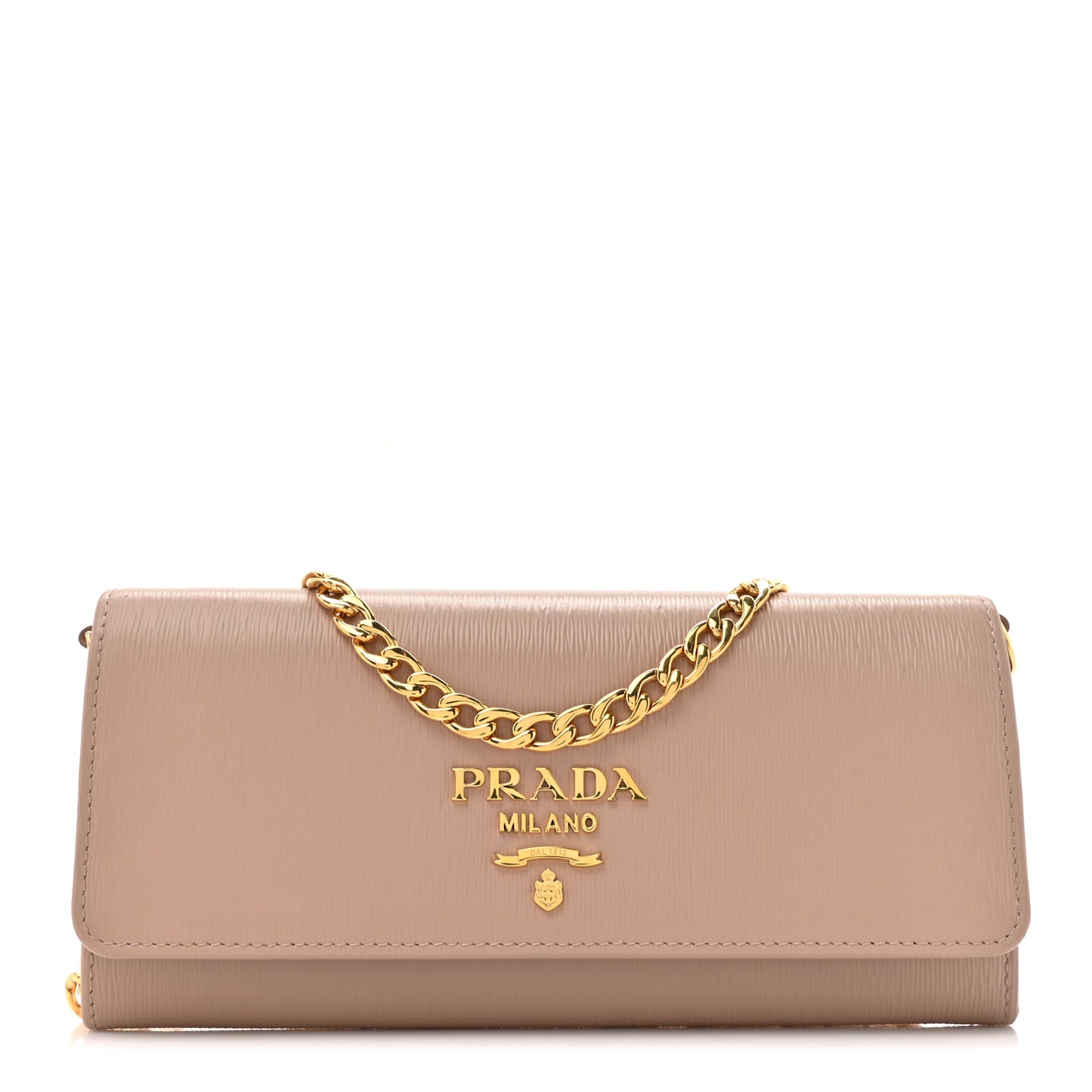 Vitello Move Metal Oro Chain Wallet Cipria