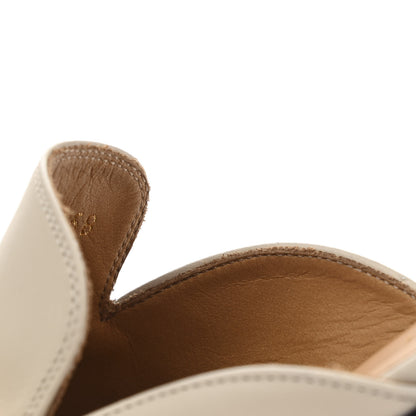 Gucci Calfskin Web Womens Peyton GG Slippers 35.5 Mystic White 9 of 12