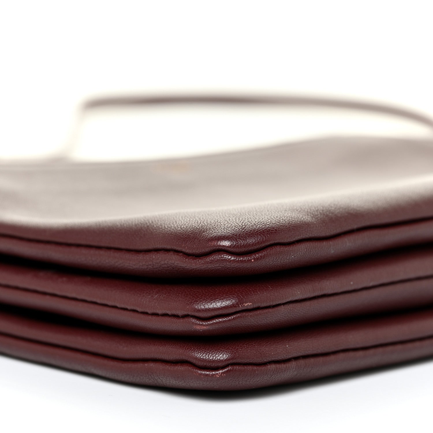 Celine Smooth Lambskin Small Trio Crossbody Bag Burgundy 8 of 12