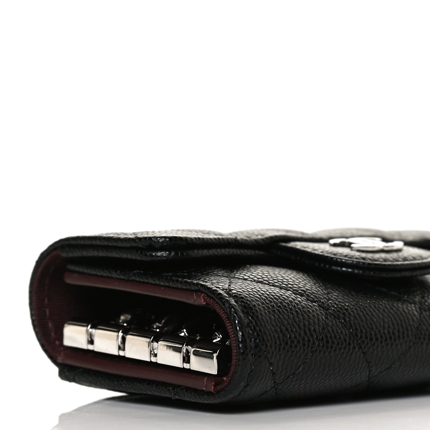 Chanel Caviar Quilted Classic 4 Key Holder Wallet Black 5 of 10
