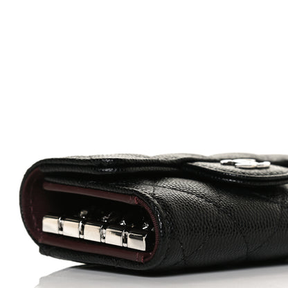 Chanel Caviar Quilted Classic 4 Key Holder Wallet Black 5 of 10