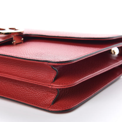 Gucci Dollar Calfskin Interlocking G Shoulder Bag Red 10 of 10
