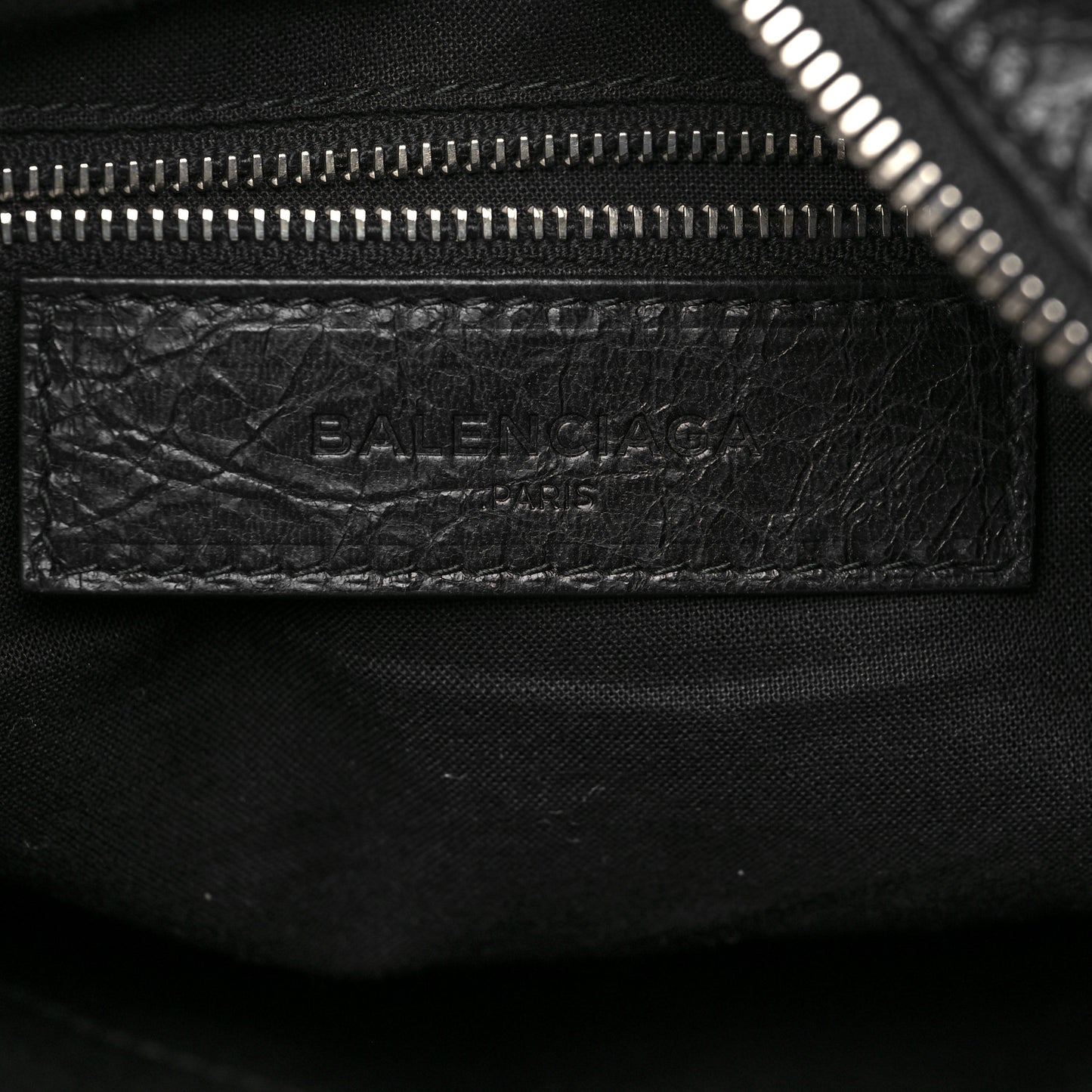 Agneau Classic SIlver Hardware XS Reporter Crossbody Black