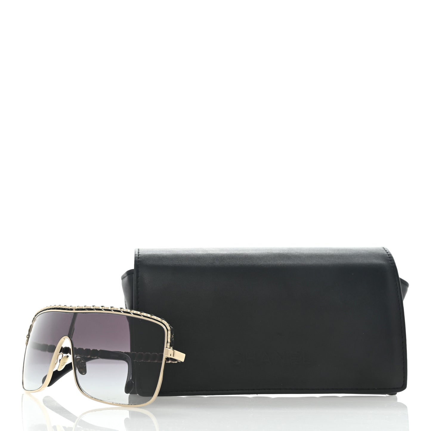 Metal Shield Sunglasses 71368 Grey