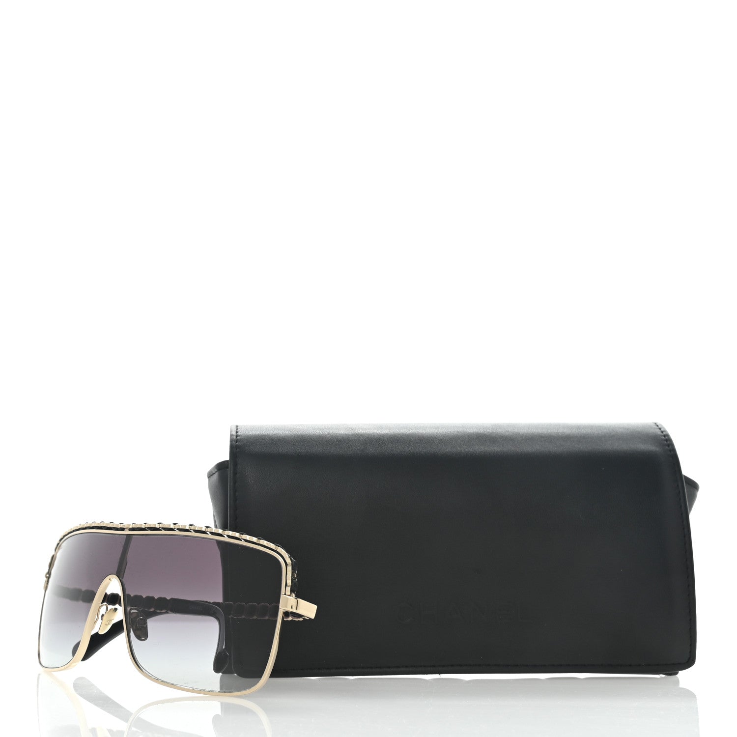 Chanel Metal Shield Sunglasses 71368 Grey 8 of 8