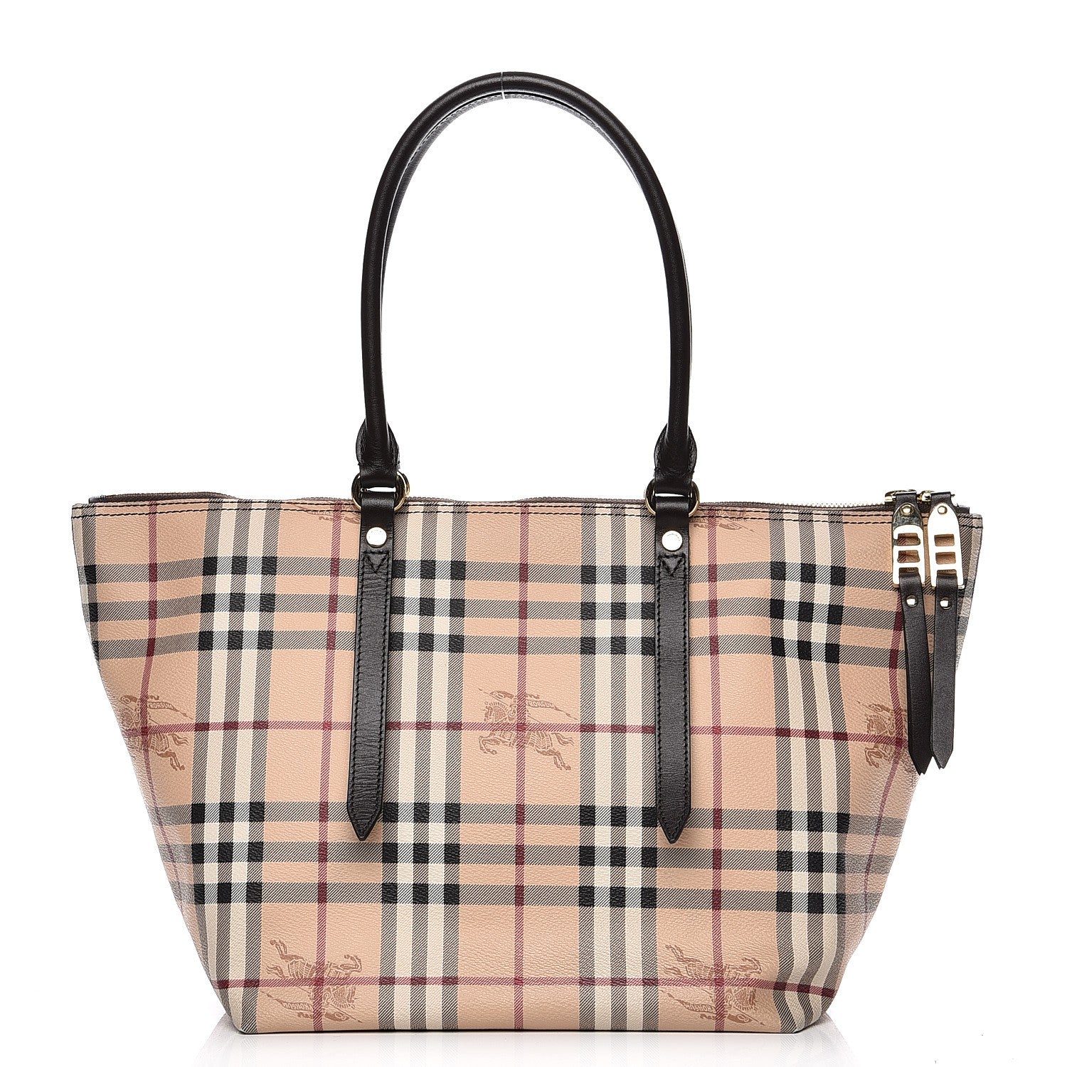 Burberry Haymarket Check Small Salisbury Tote Chocolate 1 of 13