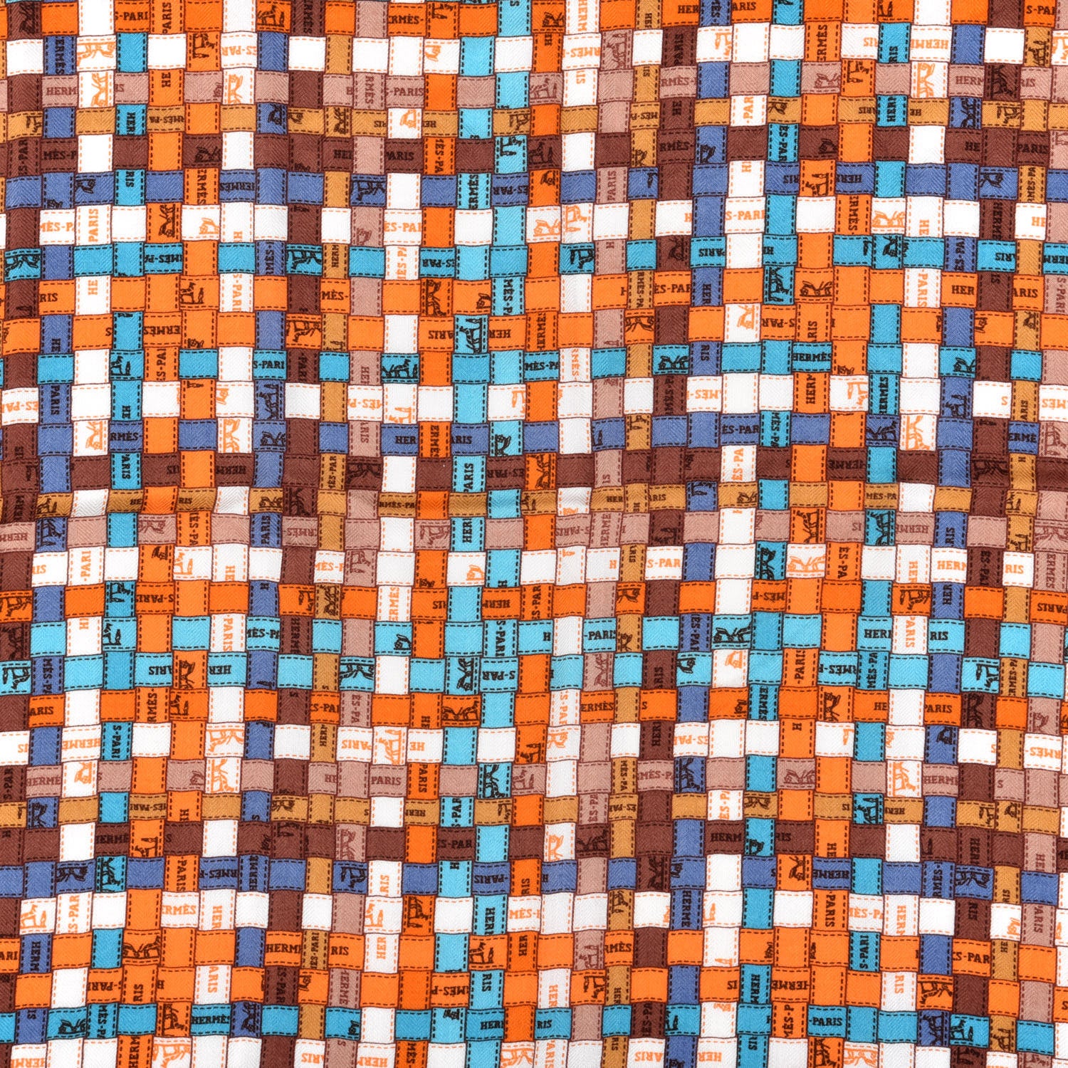 Hermes Cashmere Silk Bolduc Au Carre Scarf 90 2 of 4