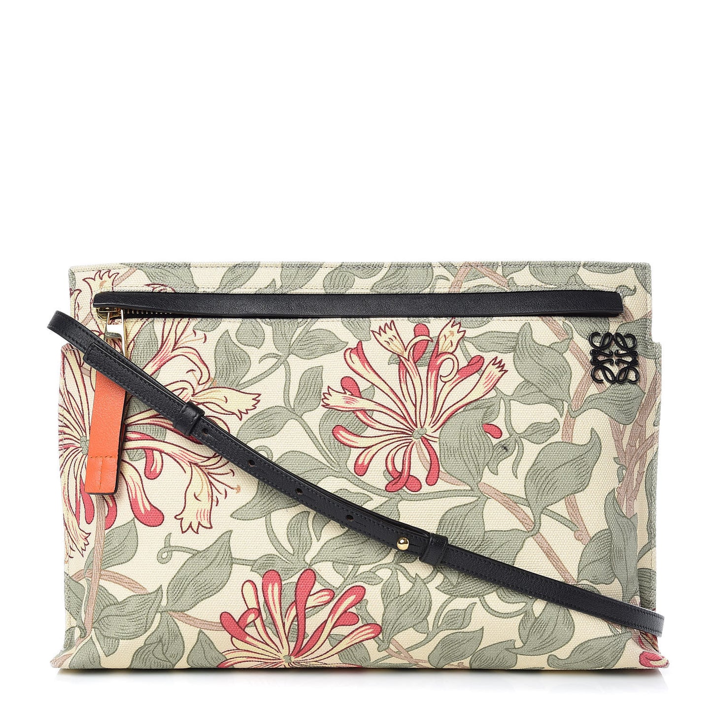 Canvas Floral T Pouch Bag