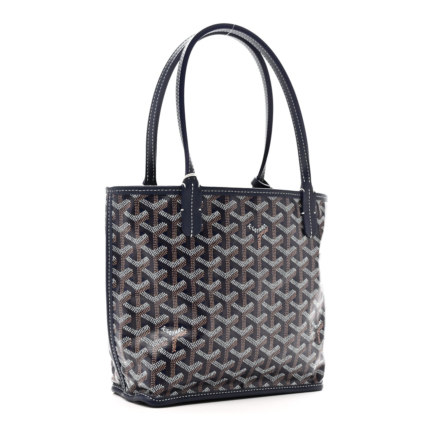 Goyard Goyardine Reversible Mini Anjou Navy 5 of 17