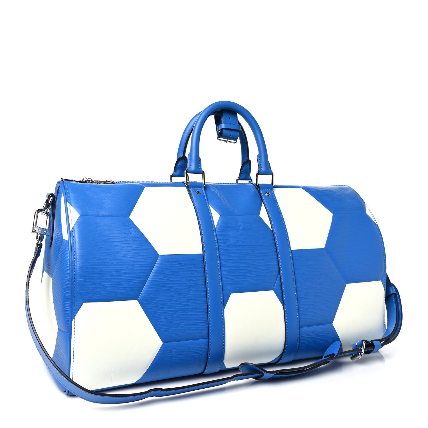 Louis Vuitton Epi World Cup Keepall 50 Blue 2 of 8