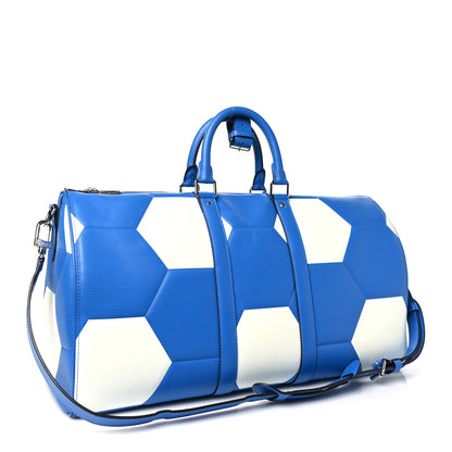Louis Vuitton Epi World Cup Keepall 50 Blue 2 of 8
