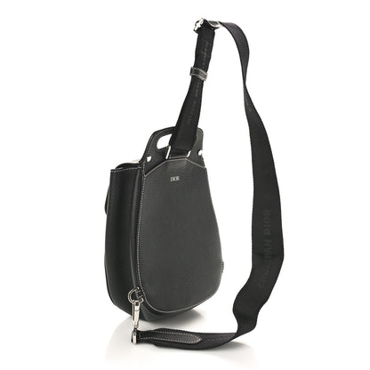 Christian Dior Grained Calfskin Mini Gallop Sling Bag Black 3 of 8