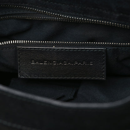 Balenciaga Baby Daim Suede Classic Silver Hardware City Black 6 of 7