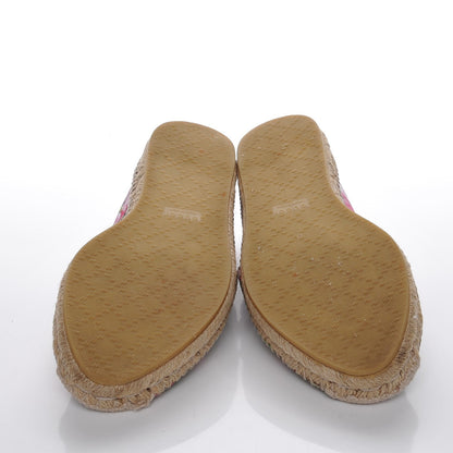 Gucci GG Supreme Monogram Blooms Espadrilles 39 Beige Multicolor Dry Rose 5 of 10