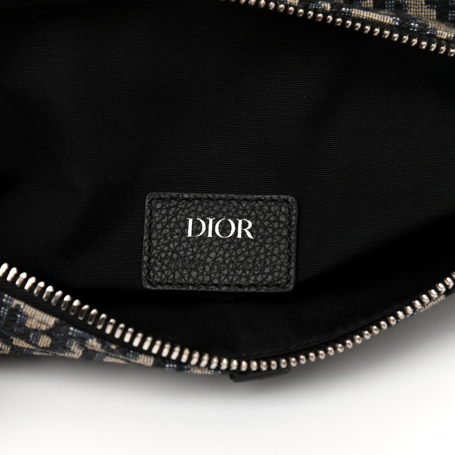 Christian Dior Oblique Mens Saddle Bag Blue 5 of 9