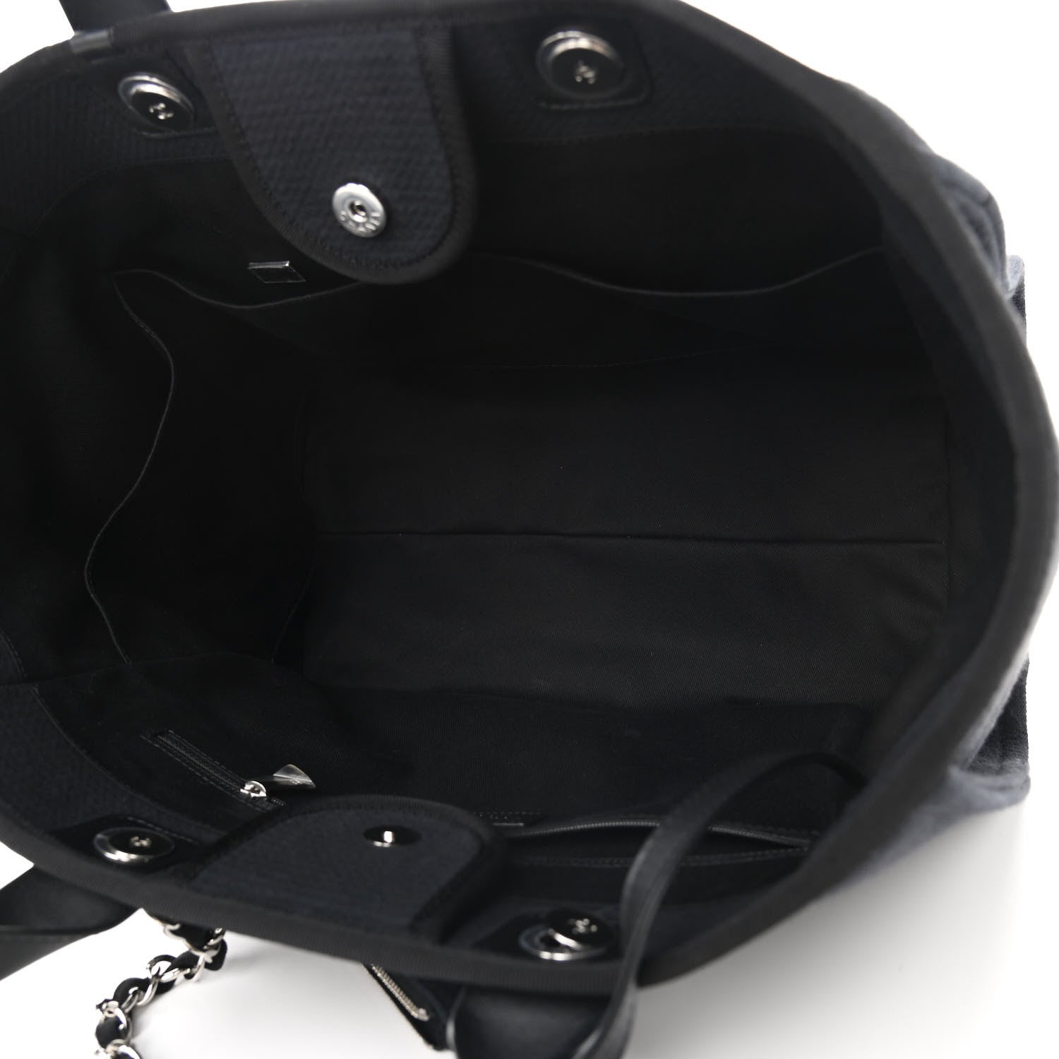 Chanel Deauville Tote Black 6 of 10