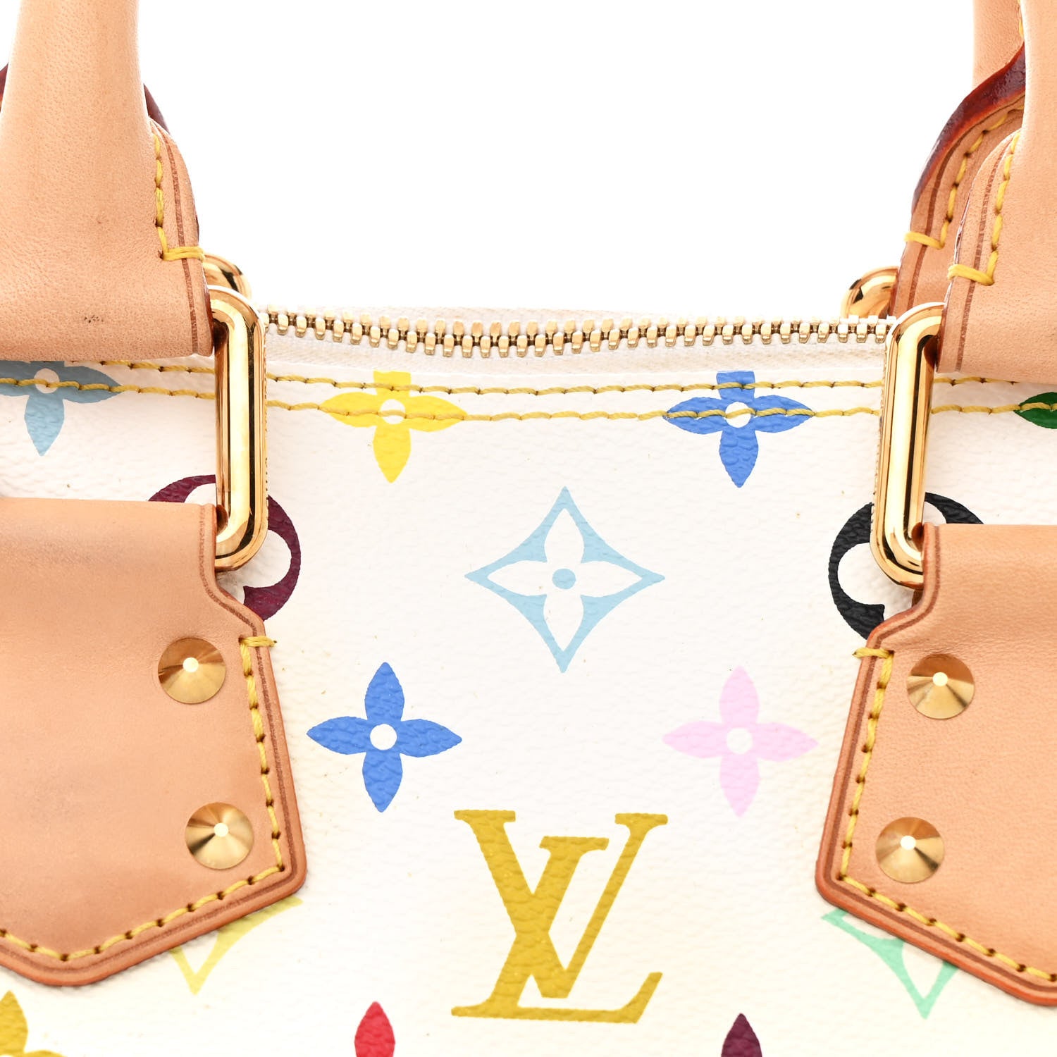 Louis Vuitton Monogram Multicolor Alma PM White 8 of 12