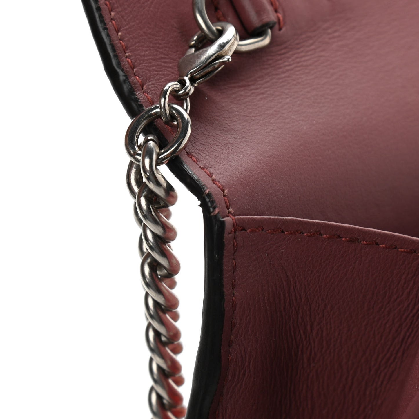 GG Supreme Monogram Blooms Mini Dionysus Chain Wallet Beige Multicolor Dry Rose