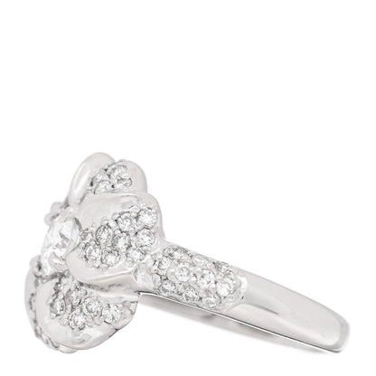 Parker & West by FASHIONPHILE Platinum Diamond .92ctw Flower Ring 53 6.5 3 of 10