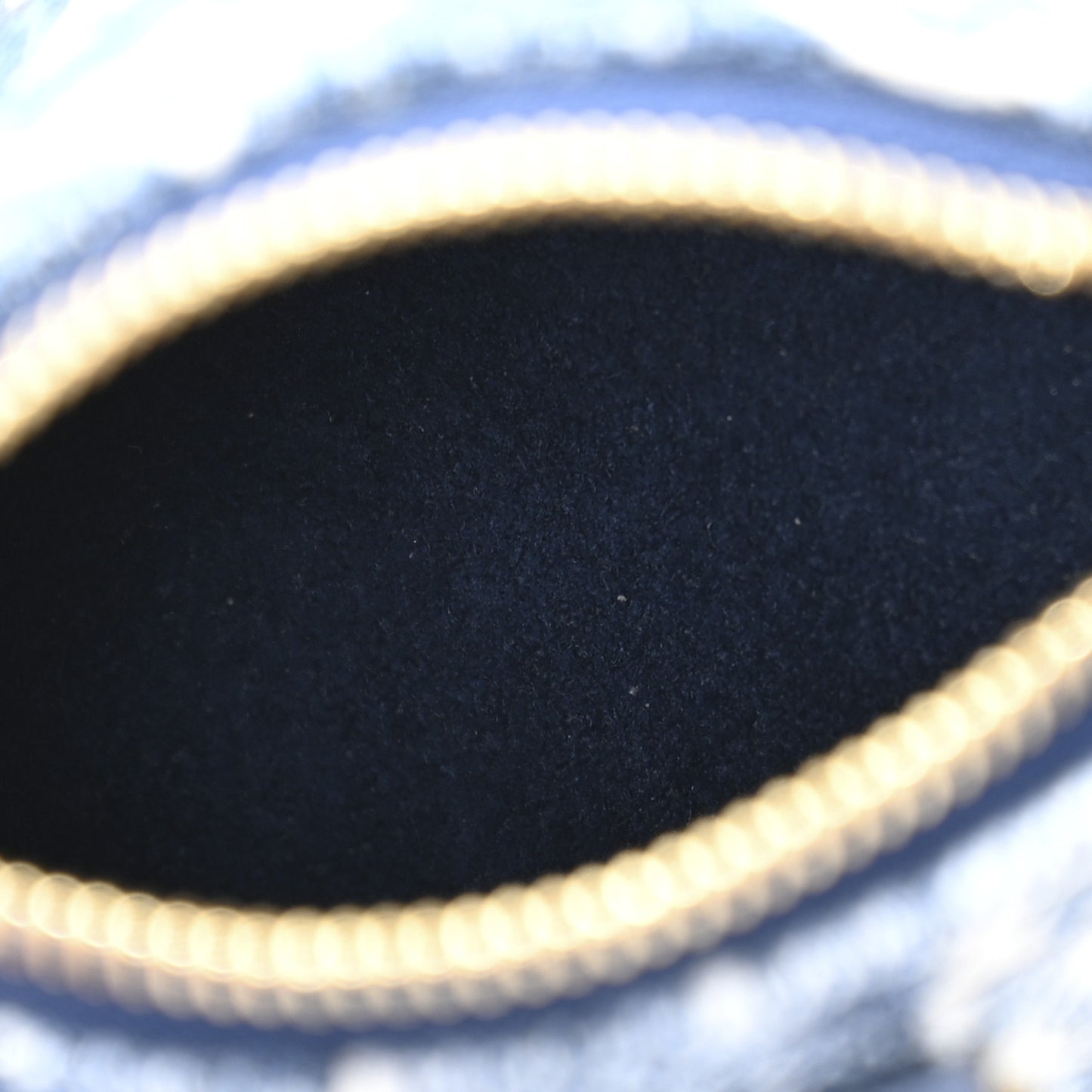 Denim Monogram Jacquard Micro Speedy Bag Charm Bleu