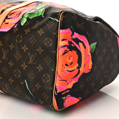 Louis Vuitton Monogram Roses Keepall 50 10 of 10