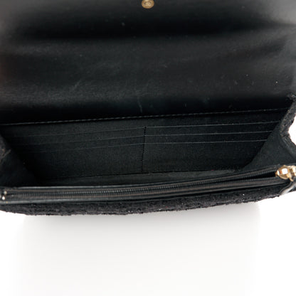 Chanel Tweed Quilted Chanel 19 Wallet On Chain WOC Black 5 of 11