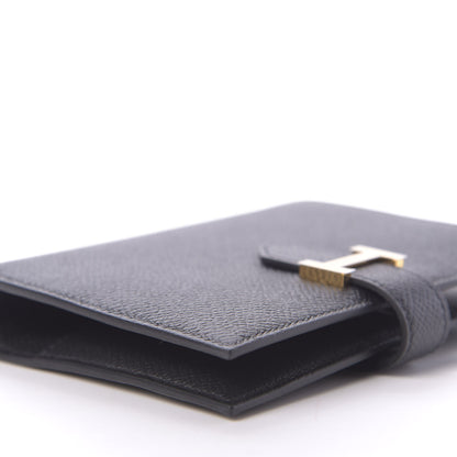 Hermes Epsom Bearn Compact Wallet Black 7 of 11